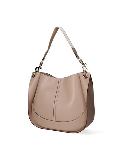 Borsa a spalla da donna 100% recycled leather