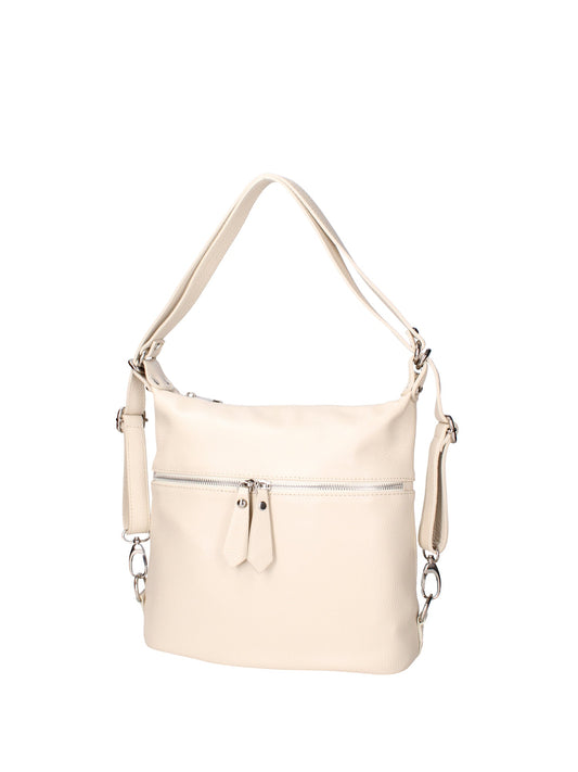 Bianca Borsa a spalla convertibile in zaino da donna In Vera pelle