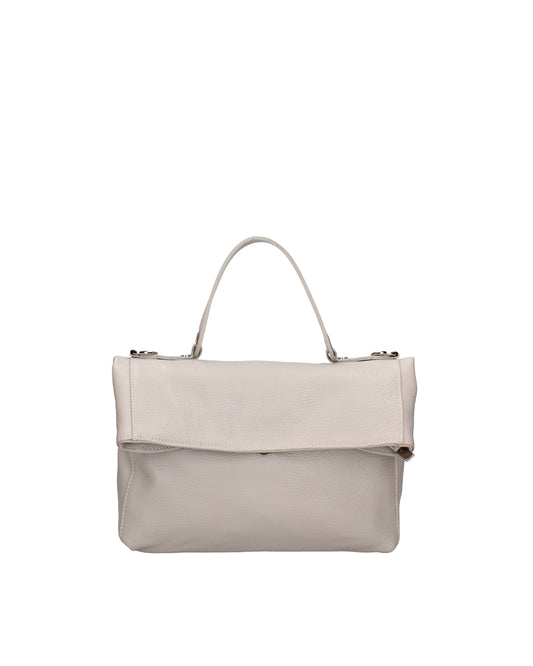 Borsa a spalla convertibile in zaino da donna In Vera pelle | Viola Castellani | VC220715923FBG-D86_GRIGIO_PERLA