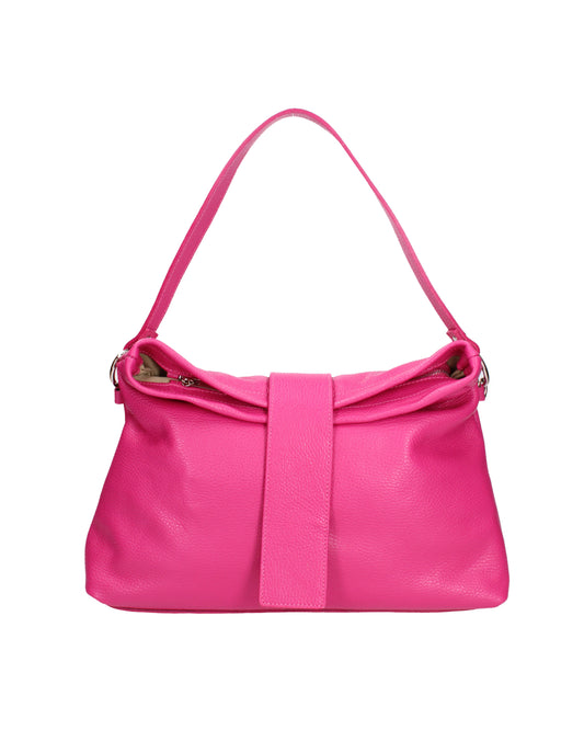 Borsa a spalla da donna In Vera pelle | Viola Castellani | VC220715823FBG-D02_FUXIA