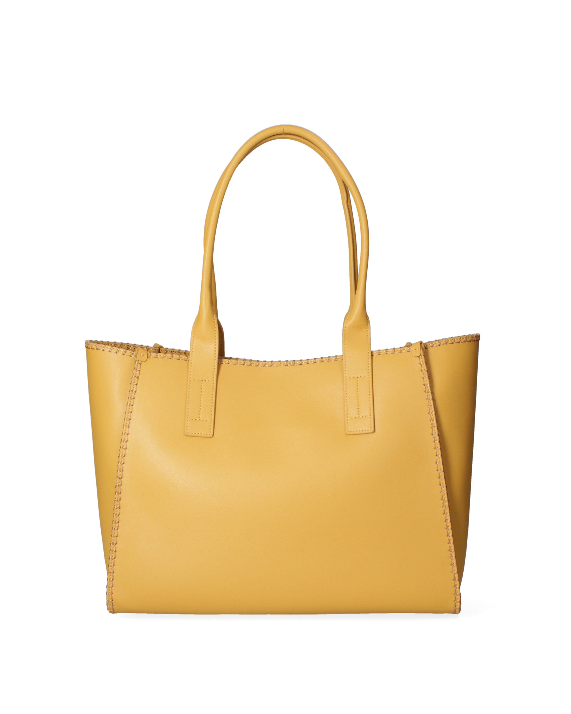 Borsa a spalla da donna 100% recycled leather | Viola Castellani | VC220722523FBG-Light_yellow