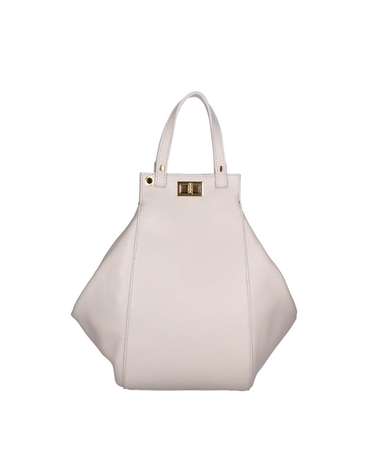 Borsa a mano da donna In Vera pelle | Viola Castellani | VC220716223FBG-D86_GRIGIO_PERLA