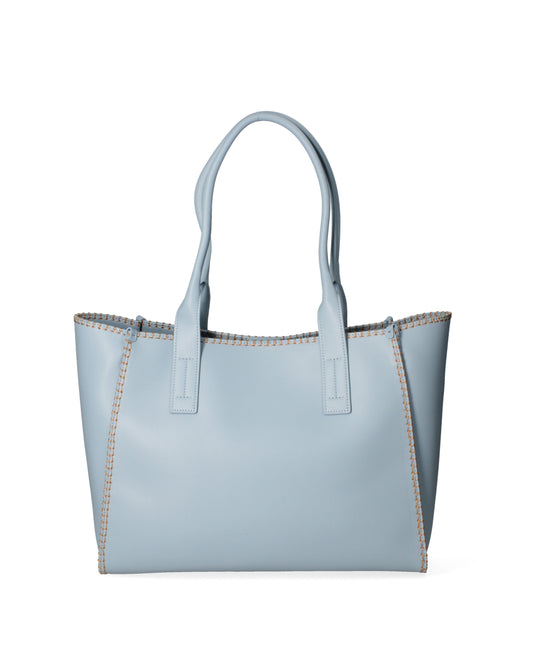 Borsa a spalla da donna 100% recycled leather | Viola Castellani | VC220722523FBG-Cielo