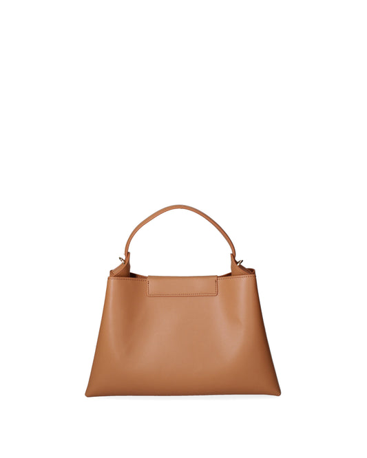 Borsa a mano da donna 100% recycled leather | Viola Castellani | VC220722723FBG-Cuoio