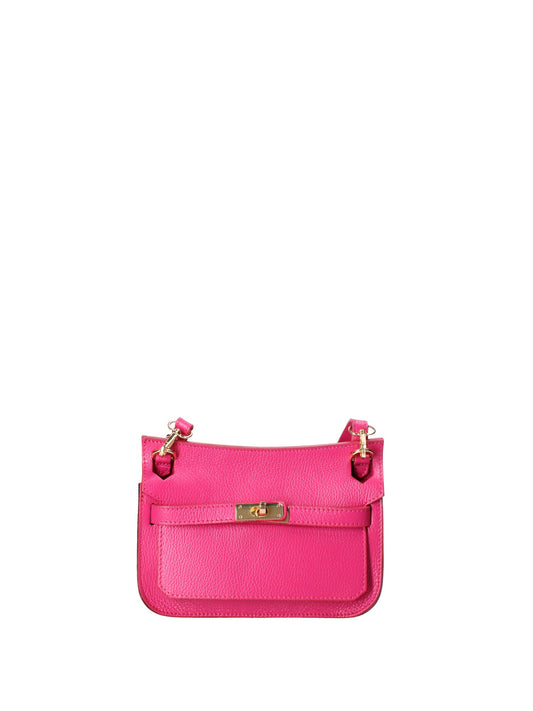 Borsa a tracolla da donna In Vera pelle | Viola Castellani | VC220714523FBG-D02_FUXIA