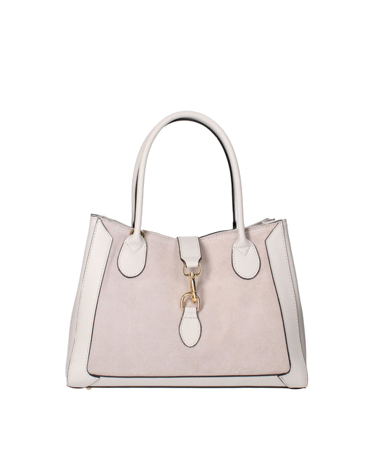 Borsa a mano da donna In Vera pelle | Viola Castellani | VC220715023FBG-L119_GRIGIO_CHIARO