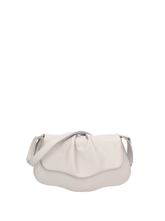 Borsa a spalla da donna In Vera pelle | Viola Castellani | VC220715223FBG-D86_GRIGIO_PERLA