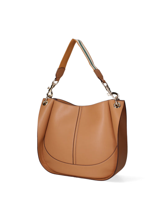 Borsa a spalla da donna 100% recycled leather
