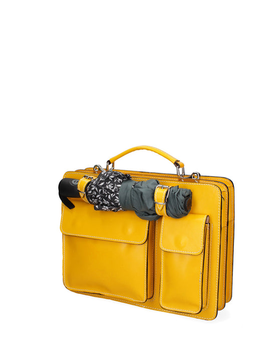 Borsa da lavoro da uomo In Vera pelle