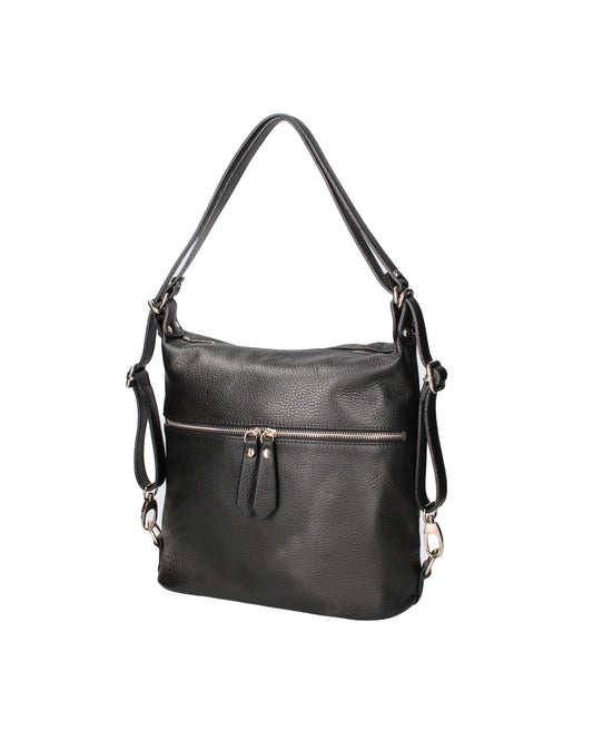 Bianca Borsa a spalla convertibile in zaino da donna In Vera pelle