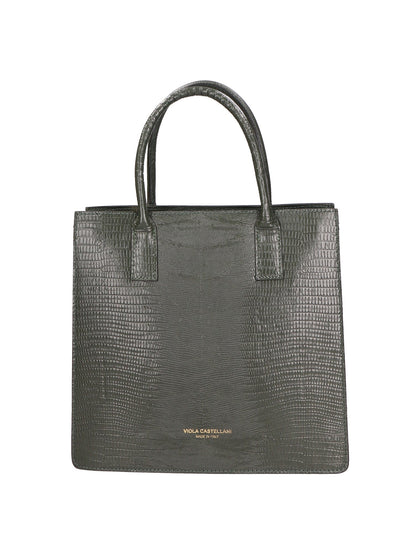 Borsa a mano da donna In Vera pelle | viola castellani | GLX22468W23FBG-LU14_VERDE_SCURO
