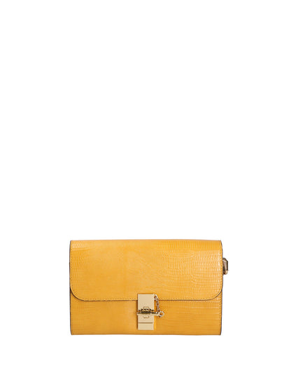 Borsa a tracolla da donna In Vera pelle | Viola Castellani | VC220073423FBG-LU36_SENAPE