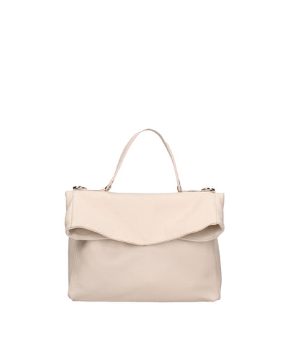 Borsa a spalla convertibile in zaino da donna In Vera pelle | Viola Castellani | VC220715923FBG-D37_LATTE
