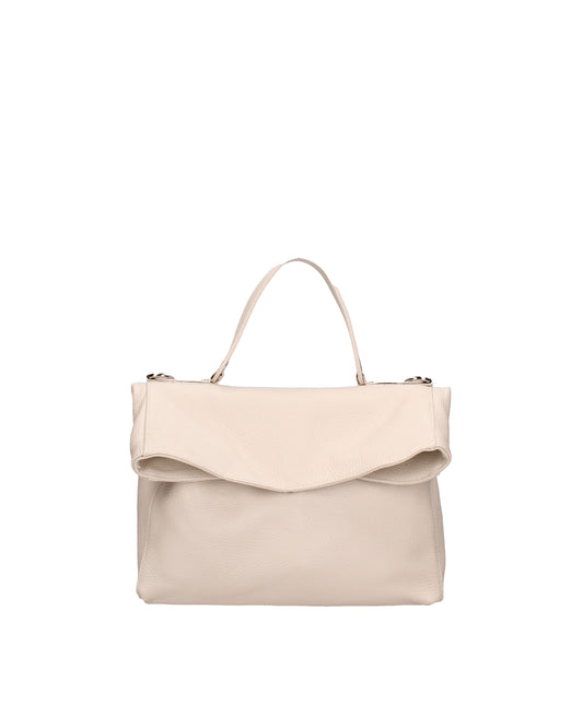 Borsa a spalla convertibile in zaino da donna In Vera pelle | Viola Castellani | VC220715923FBG-D37_LATTE