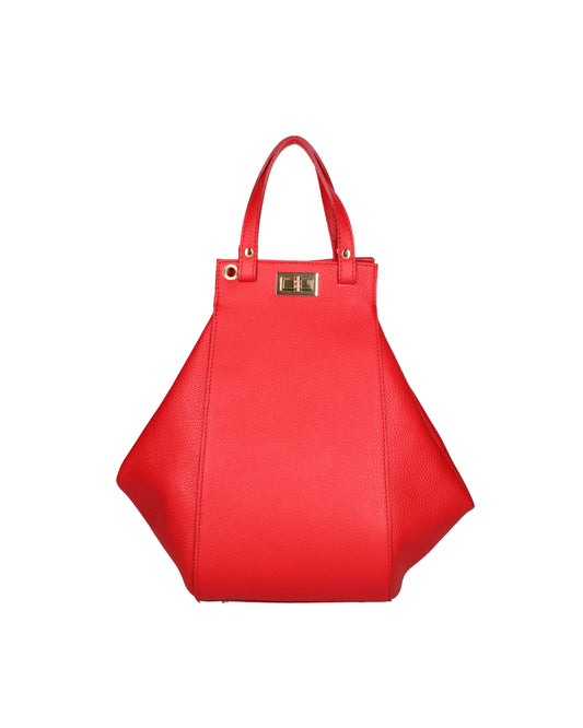 Borsa a mano da donna In Vera pelle | Viola Castellani | VC220716223FBG-D58_ROSSO_FUOCO
