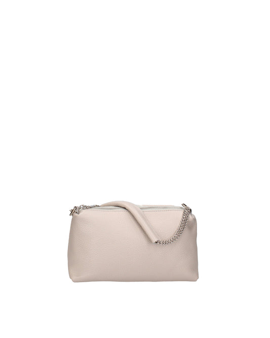 Borsa a spalla da donna In Vera pelle | Viola Castellani | VC220714123FBG-D86_GRIGIO_PERLA