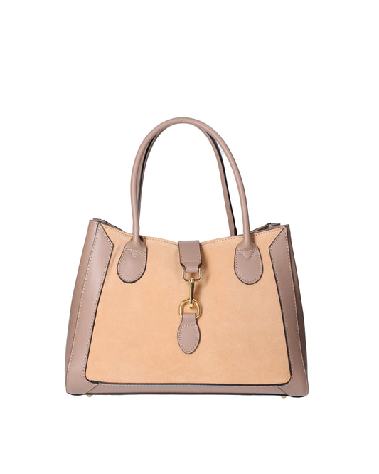 Borsa a mano da donna In Vera pelle | Viola Castellani | VC220715023FBG-L110_TAUPE