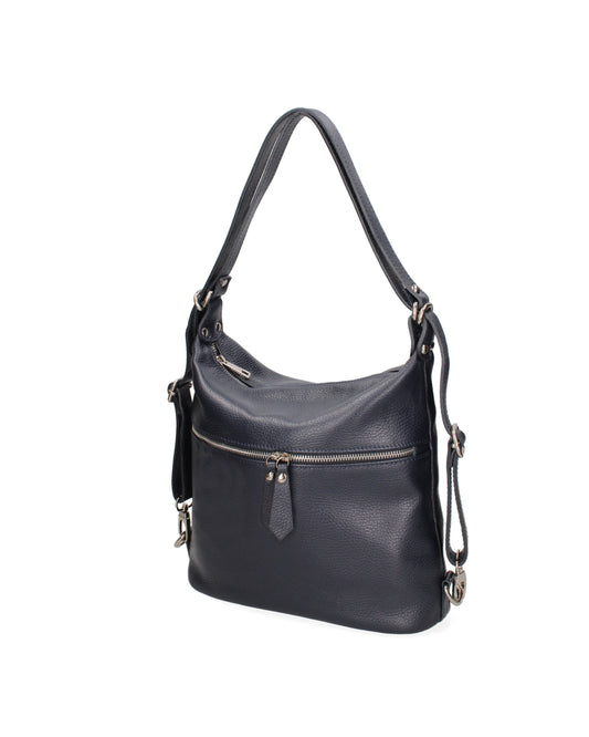 Bianca Borsa a spalla convertibile in zaino da donna In Vera pelle