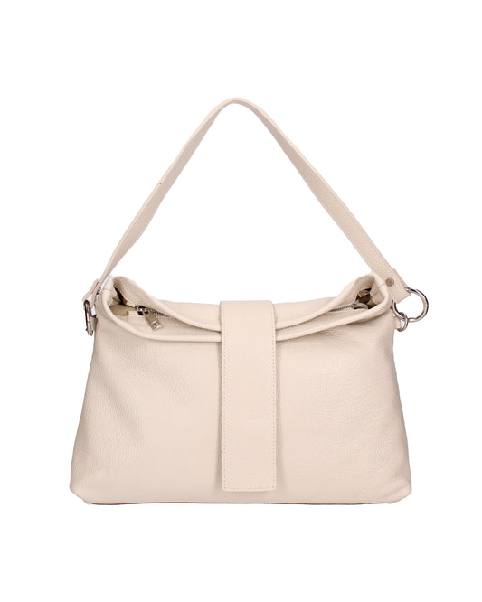 Borsa a spalla da donna In Vera pelle | Viola Castellani | VC220715823FBG-D37_LATTE