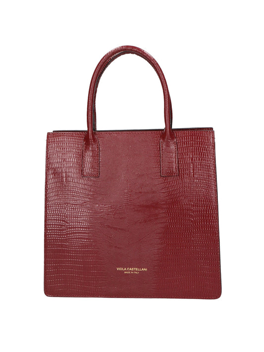 Borsa a mano da donna In Vera pelle | viola castellani | GLX22468W23FBG-LU10_ROSSO_SCURO
